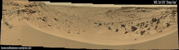MSL Sol 528 Dingo Gap Panorama